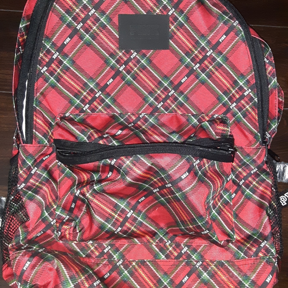Victoria Secret Campus backpack -red plaid